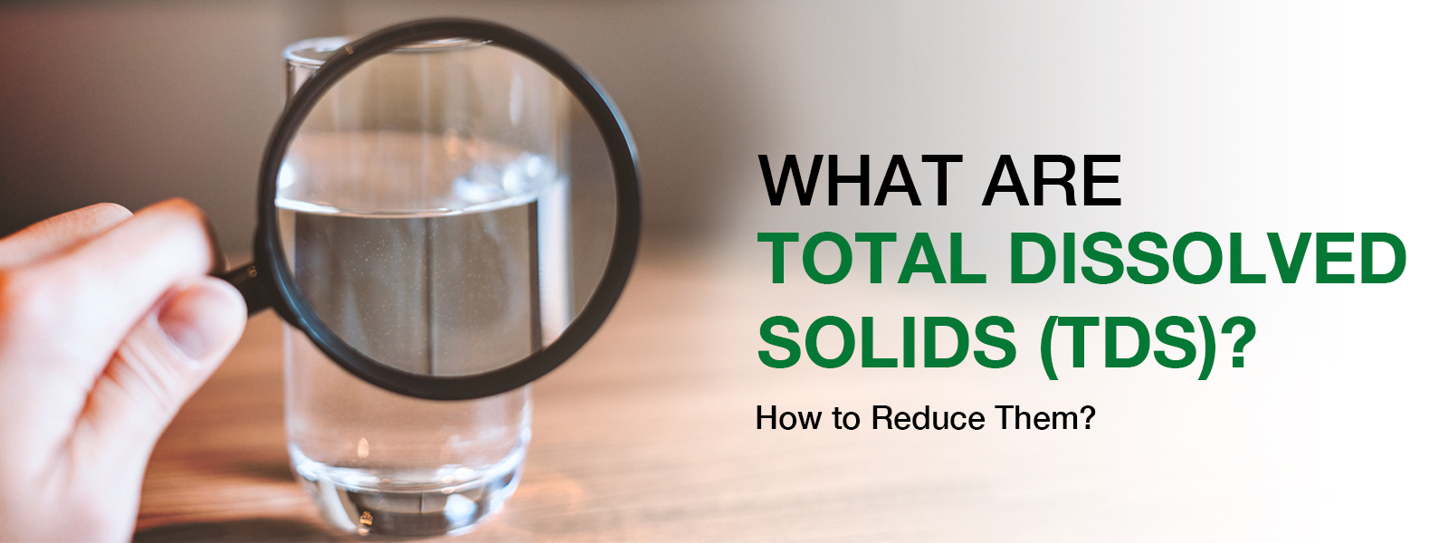 What are Total Dissolved Solids (TDS)? How to reduce them?